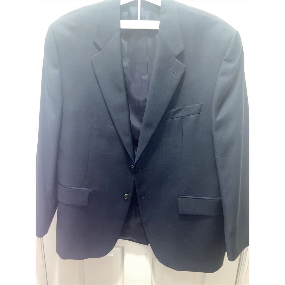 Ralph Lauren LAUREN Navy blazer, tailored jacket, men's size M wool navy blue type Vintage Second Hand